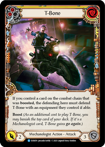 T-Bone (Yellow) [EVR074] (Everfest) Rainbow Foil