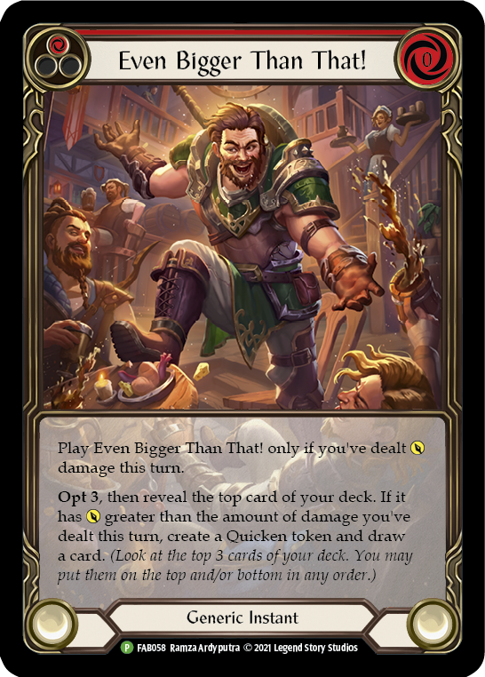 Even Bigger Than That (Red) [FAB058] (Promo) Rainbow Foil