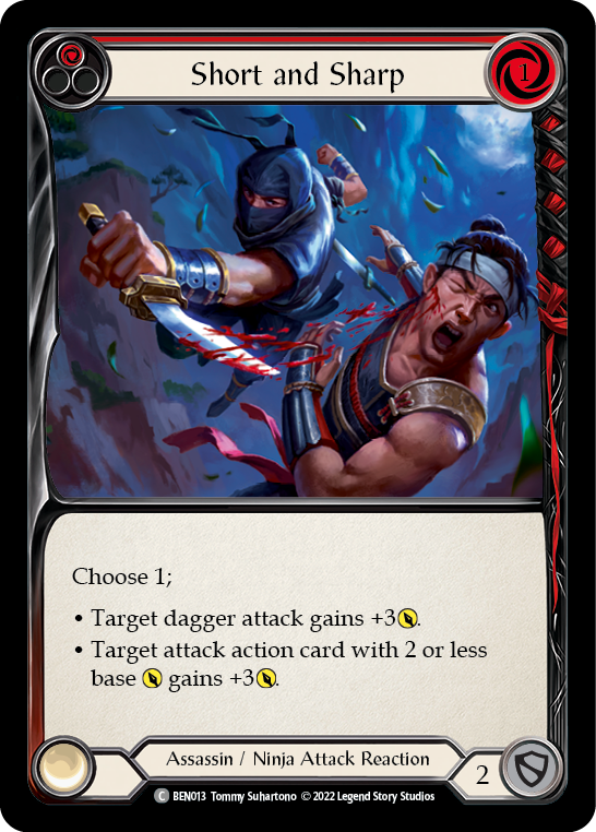 Short and Sharp (Red) [BEN013] [Outsiders Benji Blitz Deck]