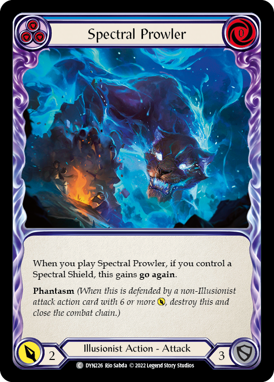 Spectral Prowler (Blue) [DYN226] (Dynasty) Rainbow Foil