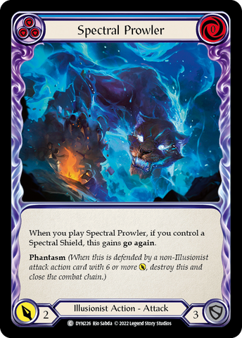 Spectral Prowler (Blue) [DYN226] (Dynasty) Rainbow Foil