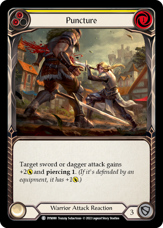 Puncture (Yellow) [DYN080] (Dynasty) Rainbow Foil