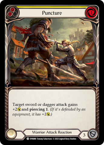 Puncture (Yellow) [DYN080] (Dynasty) Rainbow Foil