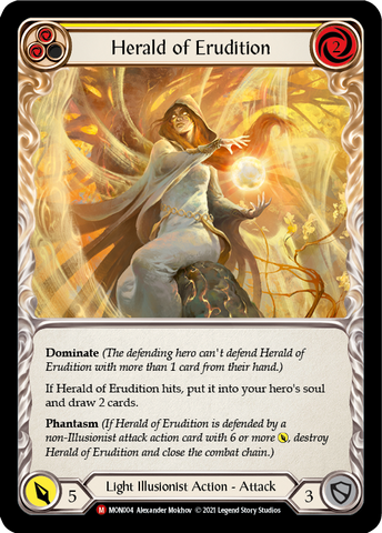 Herald of Erudition [MON004-RF] (Monarch) 1st Edition Rainbow Foil