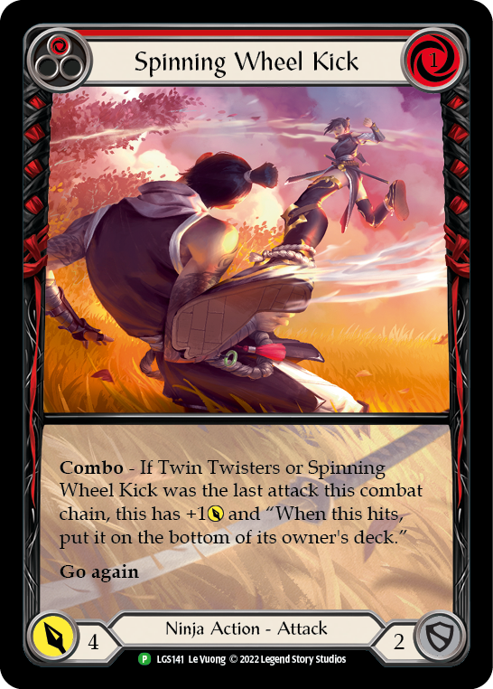 Spinning Wheel Kick (Red) [LGS141] (Promo) Rainbow Foil