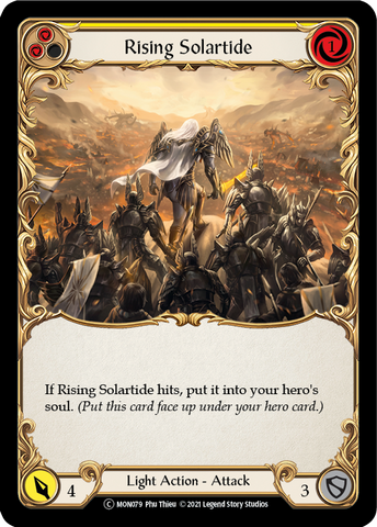 Rising Solartide (Yellow) [U-MON079-RF] (Monarch Unlimited)  Unlimited Rainbow Foil