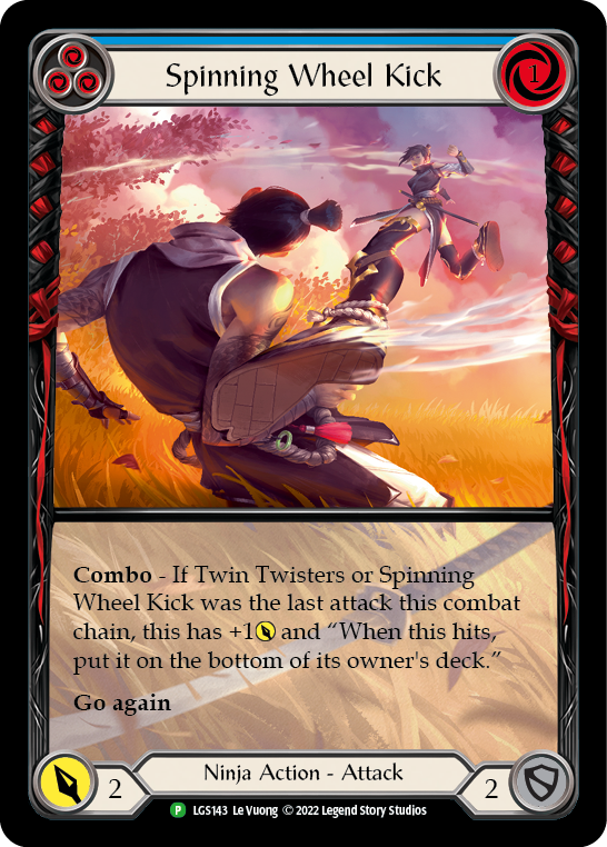 Spinning Wheel Kick (Blue) [LGS143] (Promo) Rainbow Foil