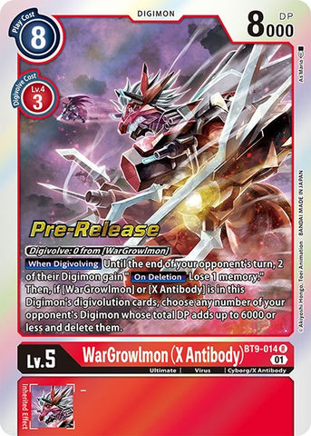 WarGrowlmon (X Antibody) [BT9-014] [X Record Pre-Release Promos]