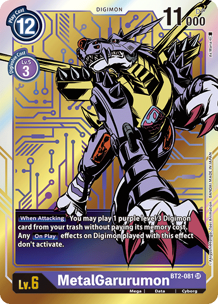 MetalGarurumon [BT2-081] (Alternate Art) [Release Special Booster Ver.1.0]