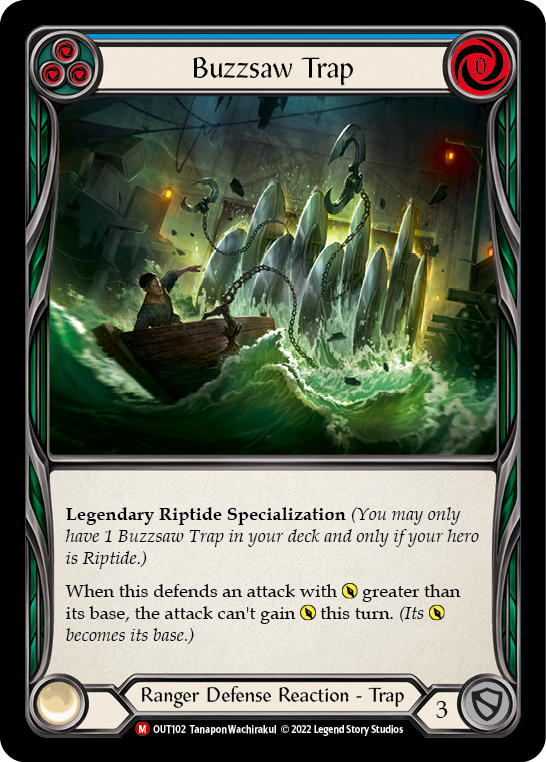 Buzzsaw Trap [OUT102] (Outsiders) Rainbow Foil