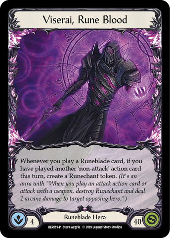 Viserai, Rune Blood [HER019-P] (Promo) 1st Edition Rainbow Foil