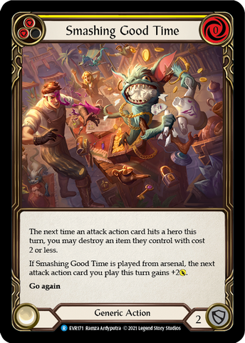 Smashing Good Time (Yellow) [EVR171] (Everfest) Rainbow Foil