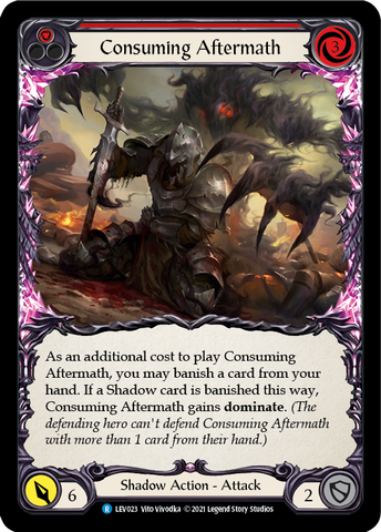 Consuming Aftermath (Red) [LEV023] (Monarch Levia Blitz Deck)