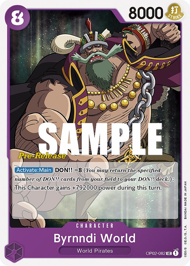 Byrnndi World (OP02-082) [Paramount War Pre-Release Cards]