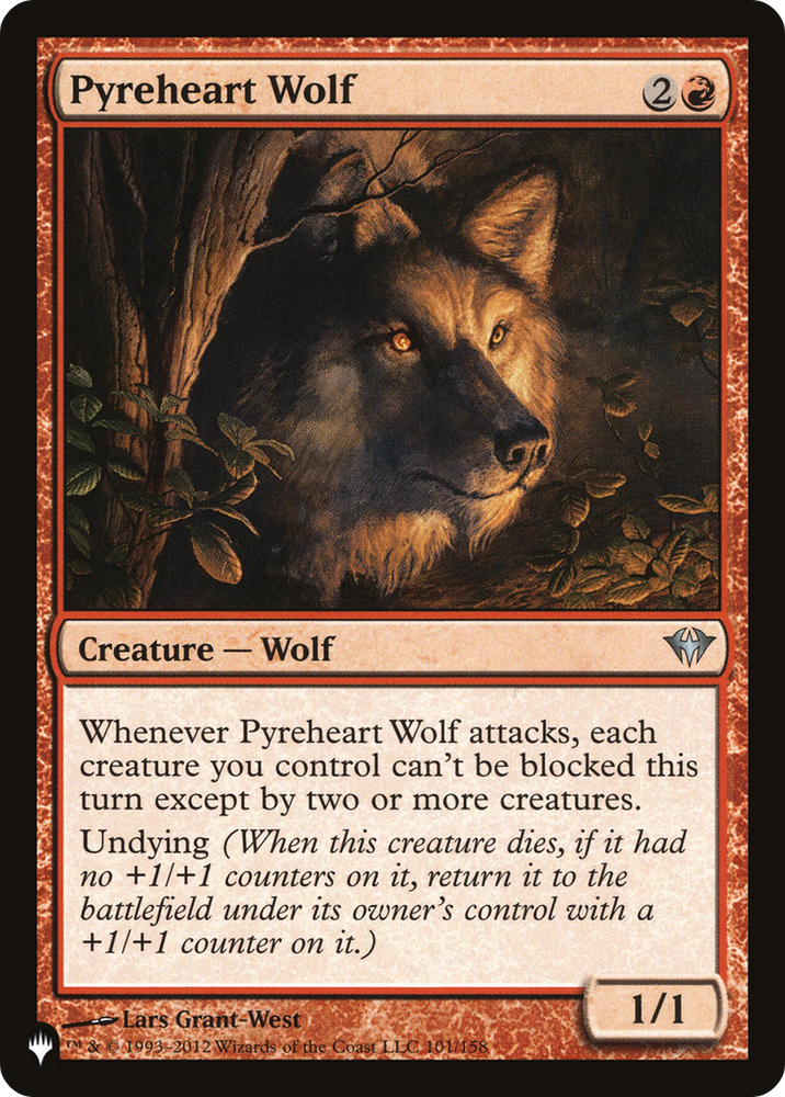 Pyreheart Wolf [The List Reprints]