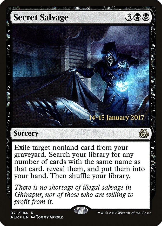 Secret Salvage  (Prerelease) [Aether Revolt Prerelease Promos]