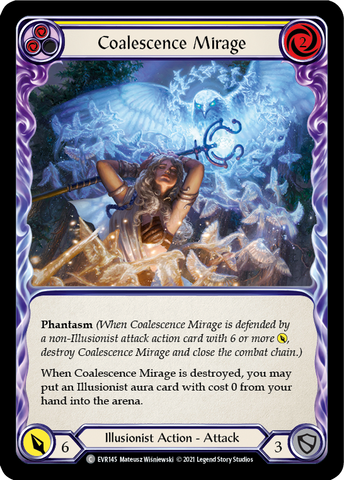 Coalescence Mirage (Yellow) [EVR145] (Everfest) Rainbow Foil