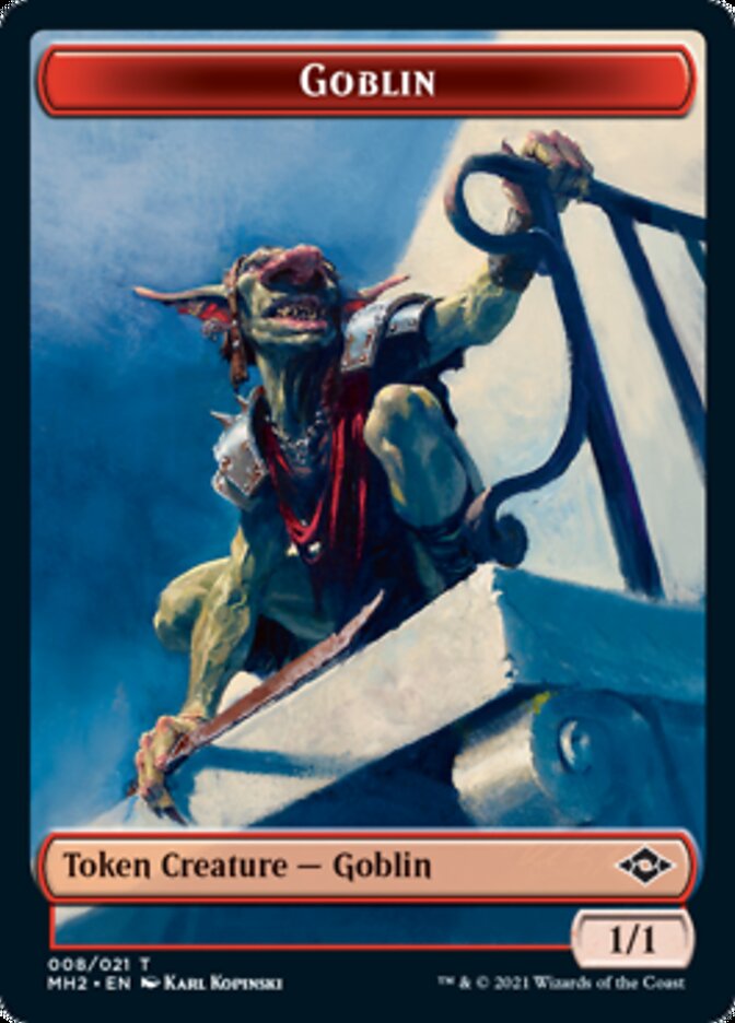 Clue Token (#14) // Goblin Token [Modern Horizons 2 Tokens]