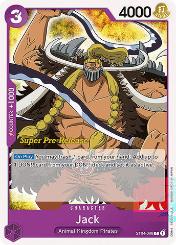 Jack (ST04-008) [Super Pre-Release Starter Deck: Animal Kingdom Pirates]