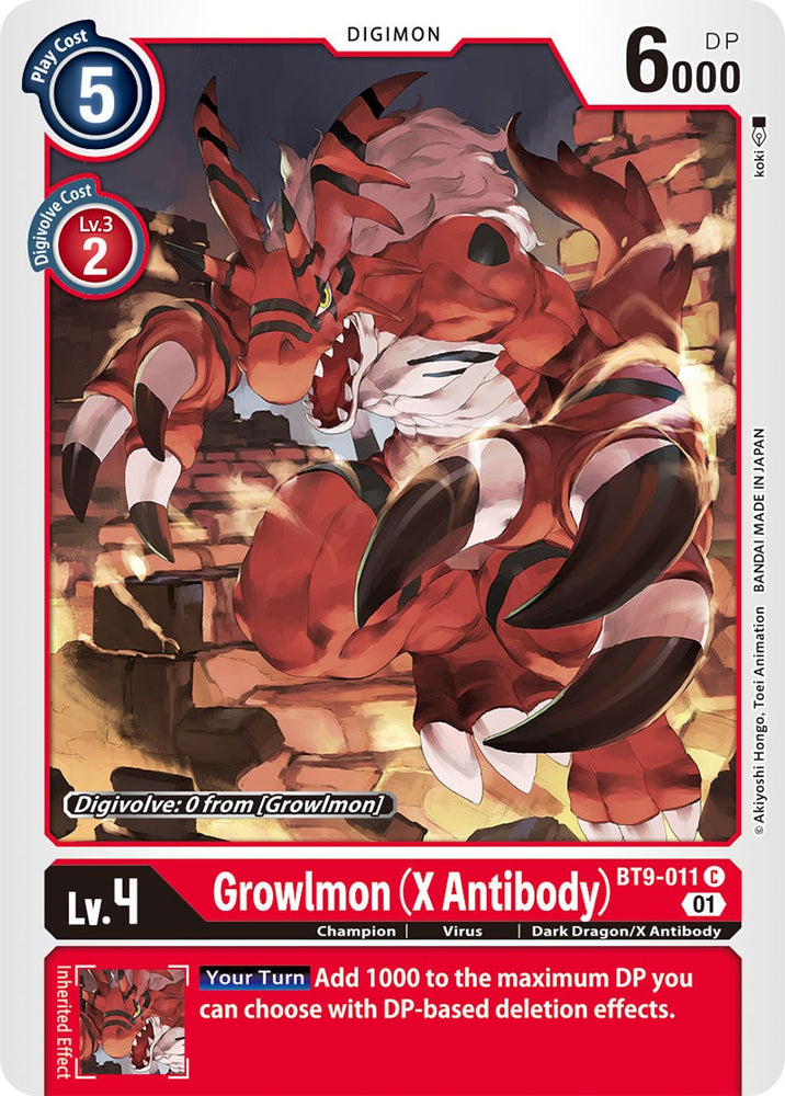 Growlmon (X Antibody) [BT9-011] [X Record]