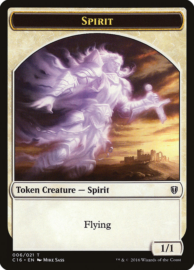 Spirit Double-sided Token [Commander 2016]