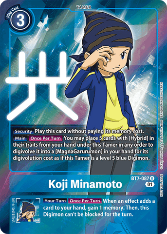 Koji Minamoto [BT7-087] (Alternative Art - Box Topper) [Next Adventure]