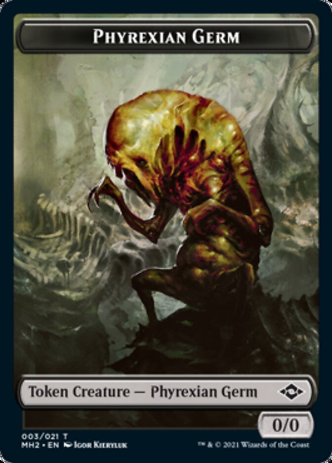 Food Token (#17) // Phyrexian Germ Token [Modern Horizons 2 Tokens]
