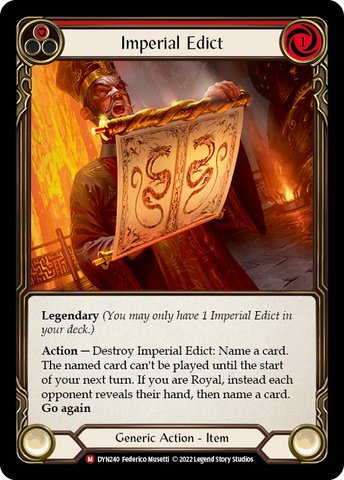 Imperial Edict [DYN240] (Dynasty) Cold Foil