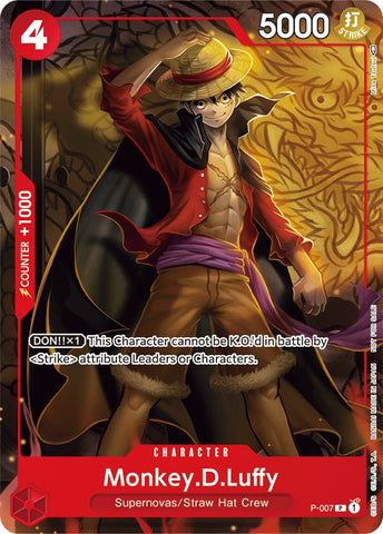 Monkey.D.Luffy - P-007 (Tournament Pack Vol. 1) (P-007) [One Piece Promotion Cards]