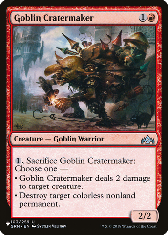 Goblin Cratermaker [The List Reprints]