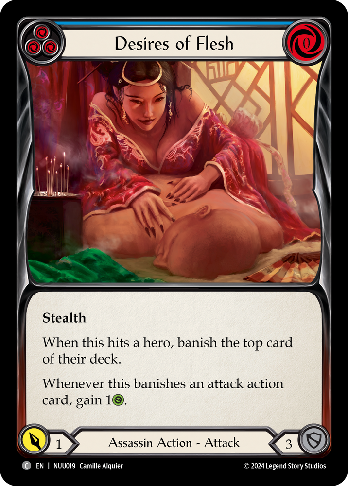 Desires of Flesh (Blue) [NUU019] [Part the Mistveil Nuu Blitz Deck]