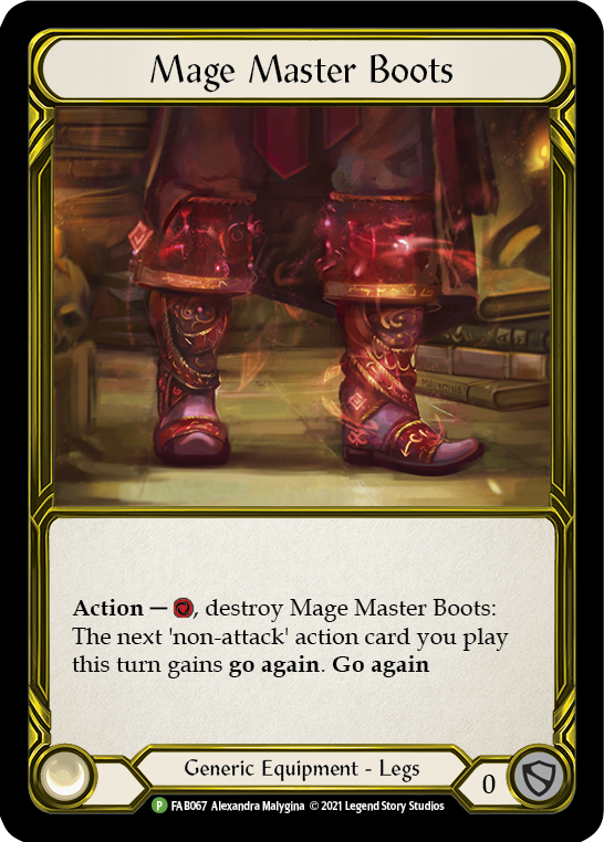 Mage Master Boots (Golden) [FAB067] (Promo) Cold Foil
