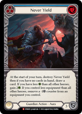 Never Yield [DYN029] (Dynasty)  Rainbow Foil