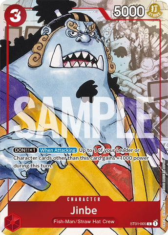 Jinbe (Alternate Art) (ST01-005) [One Piece Promotion Cards]
