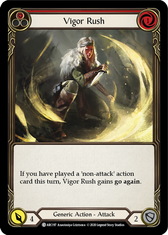 Vigor Rush (Red) [U-ARC197] (Arcane Rising Unlimited)  Unlimited Rainbow Foil