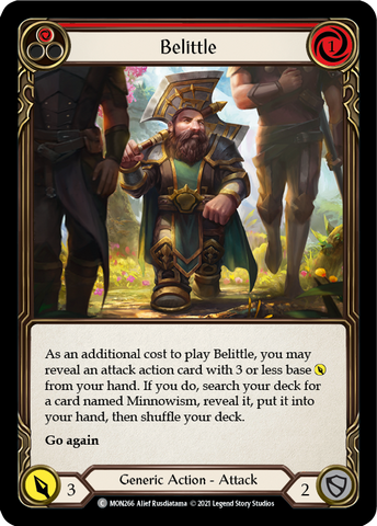 Belittle (Red) [MON266-RF] (Monarch) 1st Edition Rainbow Foil