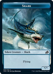 Angel Warrior // Shark Double-sided Token (Challenger 2021) [Unique and Miscellaneous Promos]