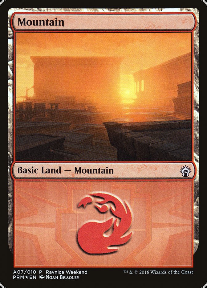 Mountain (#A07) [Guilds of Ravnica Ravnica Weekend]