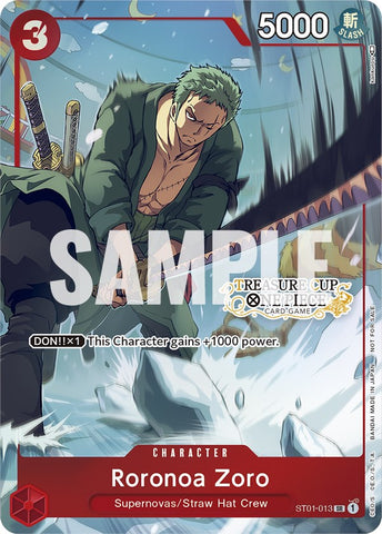 Roronoa Zoro (Treasure Cup) (ST01-013) [One Piece Promotion Cards]