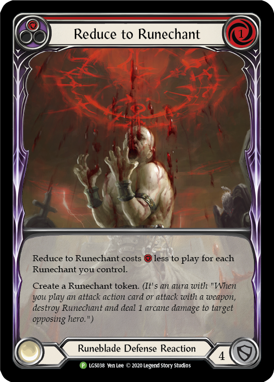 Reduce to Runechant (Red) [LGS038] (Promo) Rainbow Foil