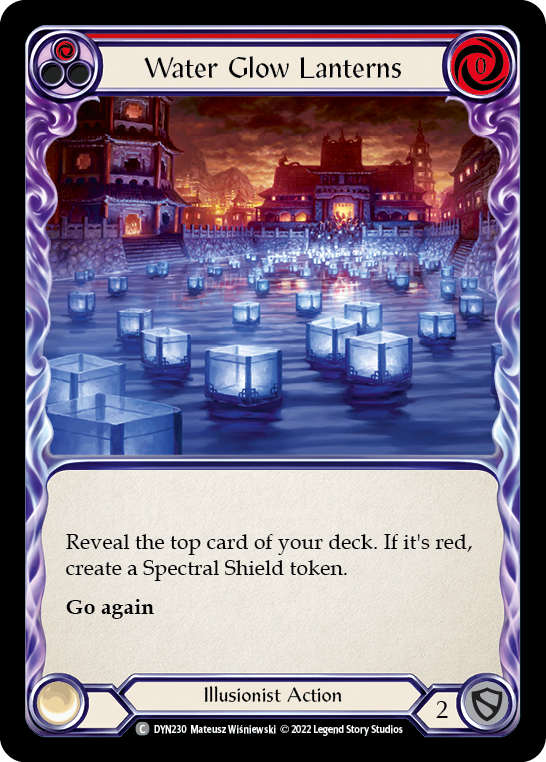 Water Glow Lanterns (Red) [DYN230] (Dynasty) Rainbow Foil