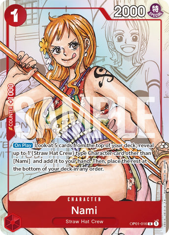 Nami (Alternate Art) (OP01-016) [One Piece Promotion Cards]
