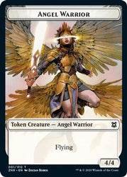 Angel Warrior // Shark Double-sided Token (Challenger 2021) [Unique and Miscellaneous Promos]