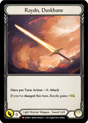 Raydn, Duskbane [MON031-CF] (Monarch) 1st Edition Cold Foil