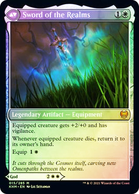 Halvar, God of Battle // Sword of the Realms  [Kaldheim Prerelease Promos]