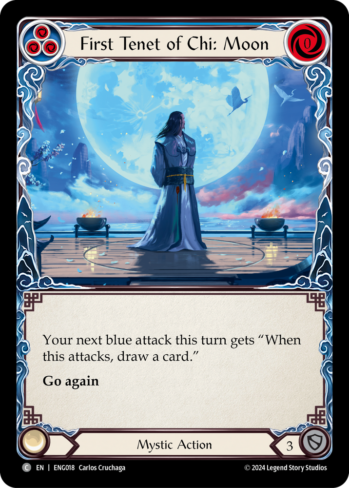First Tenet of Chi: Moon [ENG018] [Part the Mistveil Enigma Blitz Deck]