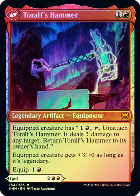 Toralf, God of Fury // Toralf's Hammer  [Kaldheim Prerelease Promos]