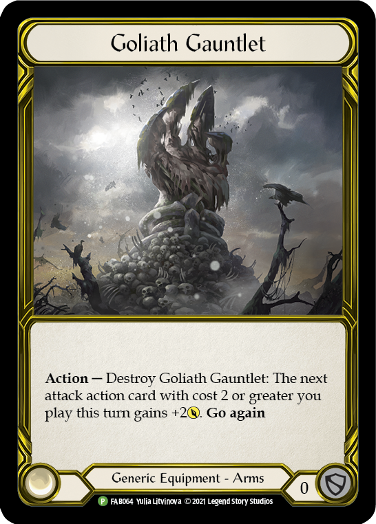 Goliath Gauntlet (Golden) [FAB064] (Promo) Cold Foil