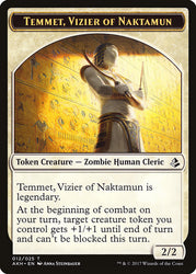 Temmet, Vizier of Naktamun // Zombie Token [Amonkhet Tokens]
