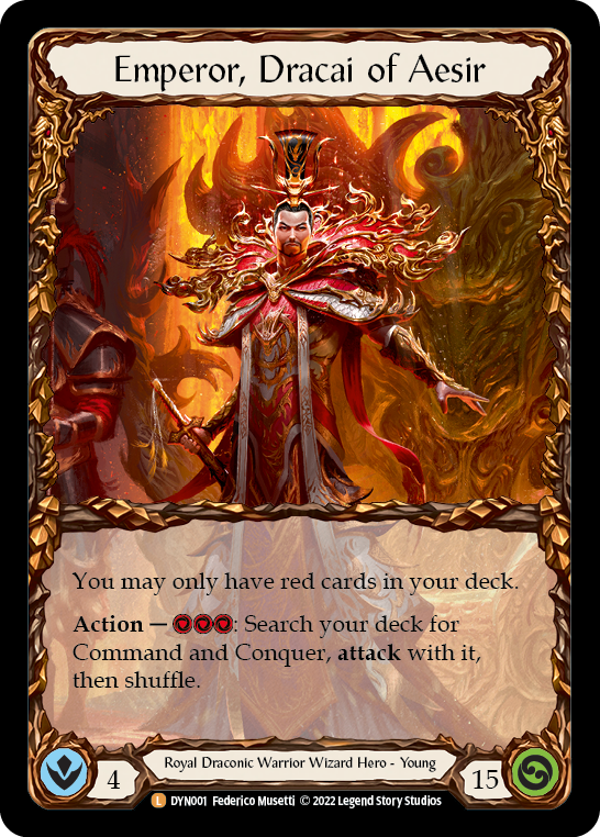 Emperor, Dracai of Aesir [DYN001] (Dynasty) Cold Foil